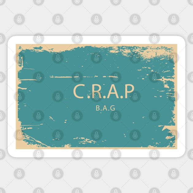 crap bag VINTAGE Sticker by RedoneDesignART